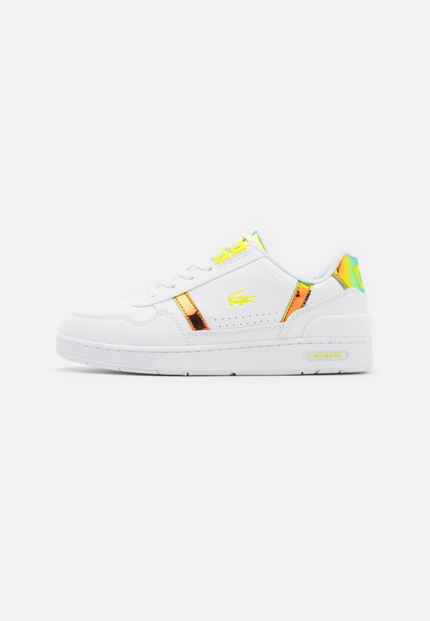 Lacoste T-Clip Unisex - Sneakers Laag - White/Yellow 1 Lacoste T-Clip Unisex - Sneakers Laag - White/Yellow