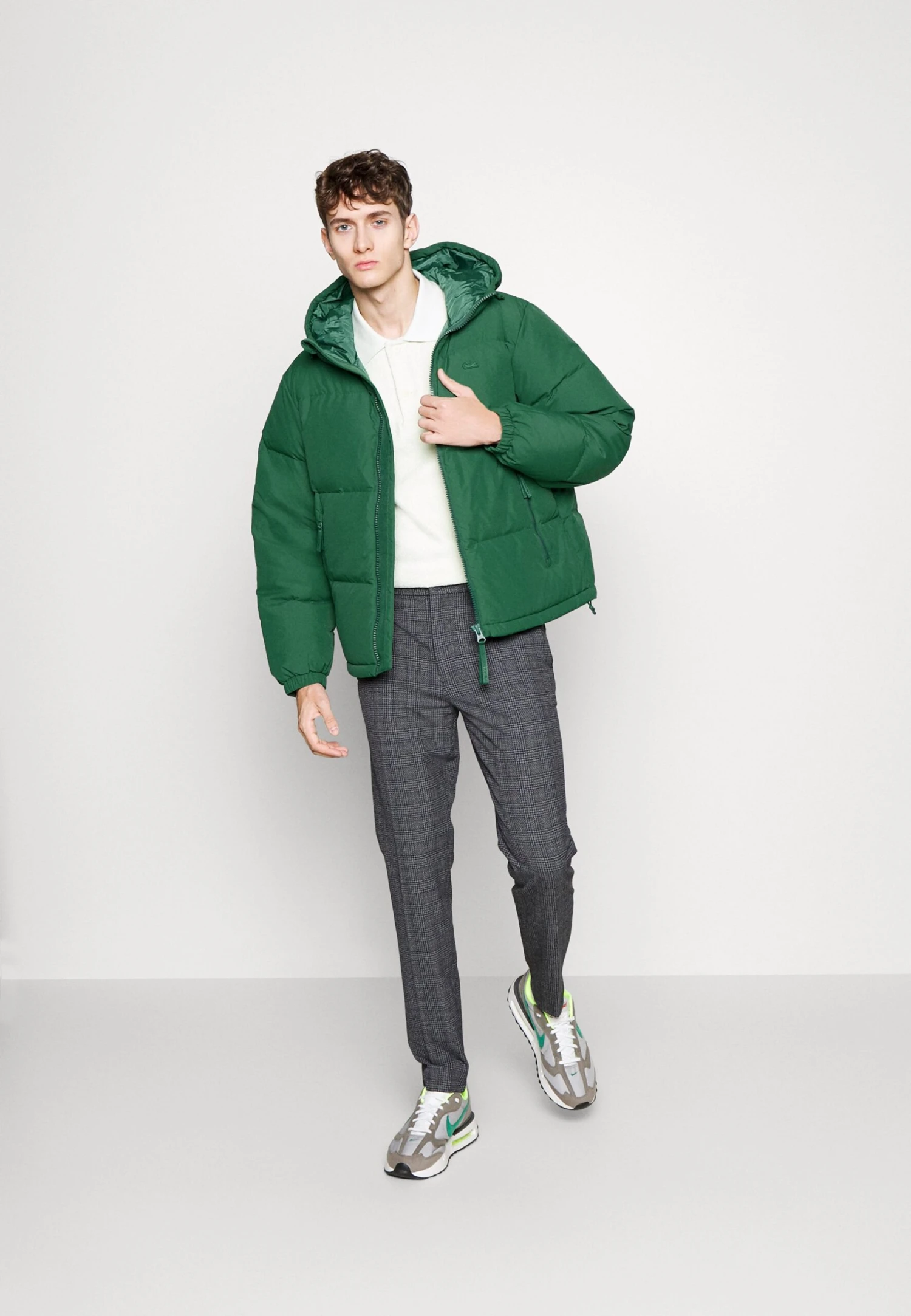 Lacoste Bh3522_Sni - Gewatteerde Jas - Green 2 Lacoste Bh3522_Sni - Gewatteerde Jas - Green - Afbeelding 2