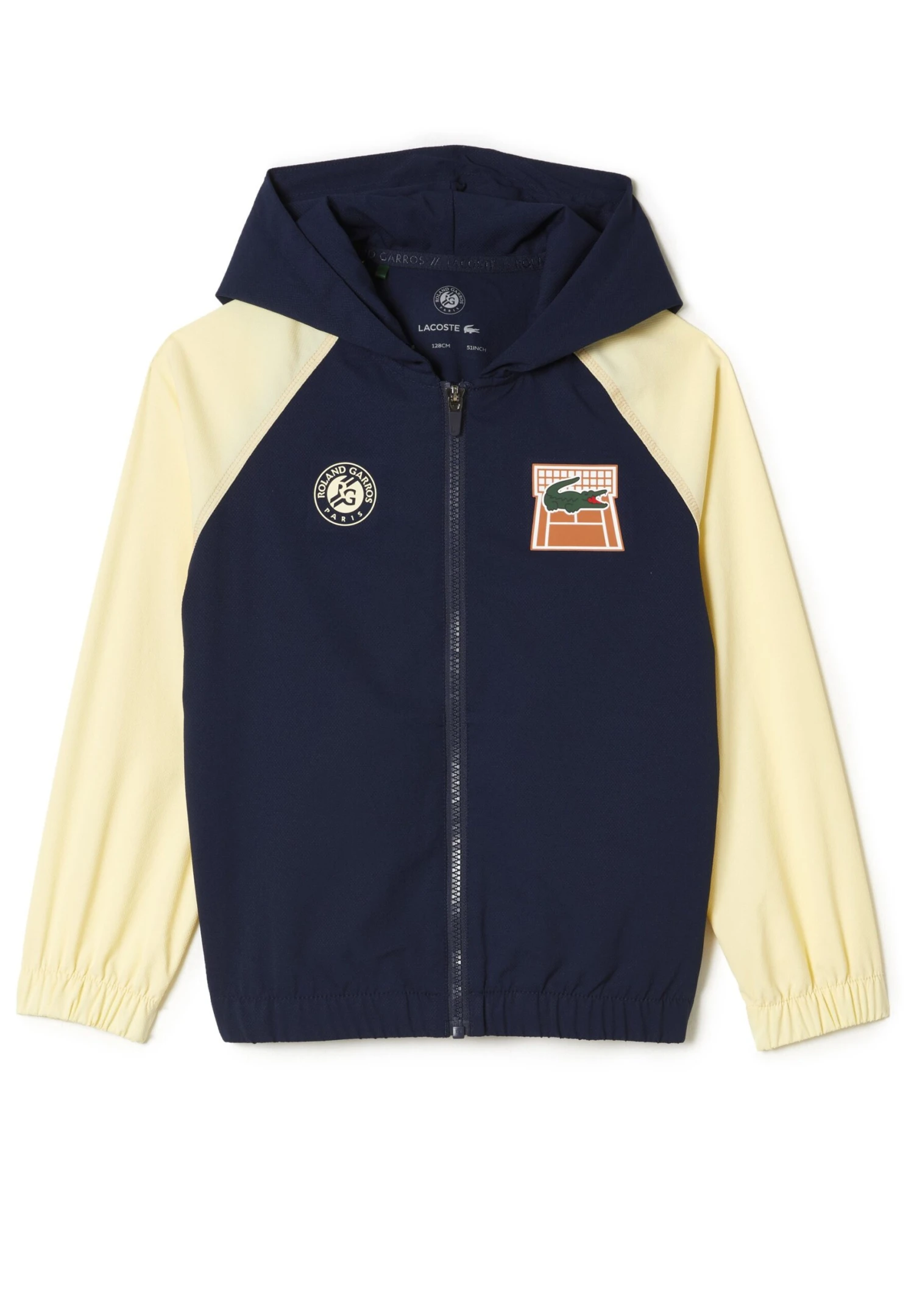 Lacoste Sport Sweater Met Rits - Bleu Marine Jaune 1 Lacoste Sport Sweater Met Rits - Bleu Marine Jaune