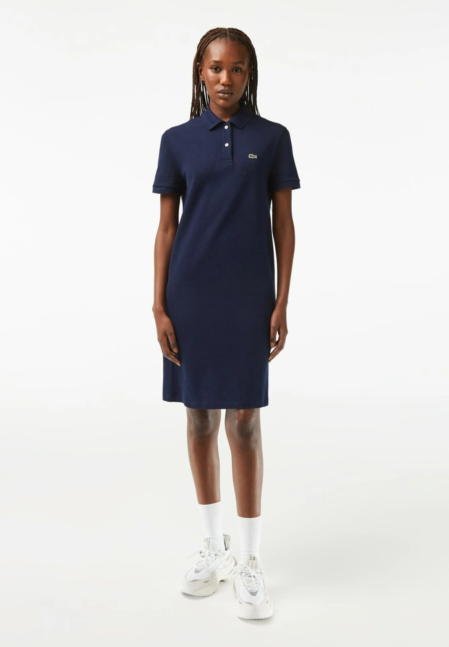 Lacoste Jerseyjurk - Bleu Marine 1 Lacoste Jerseyjurk - Bleu Marine