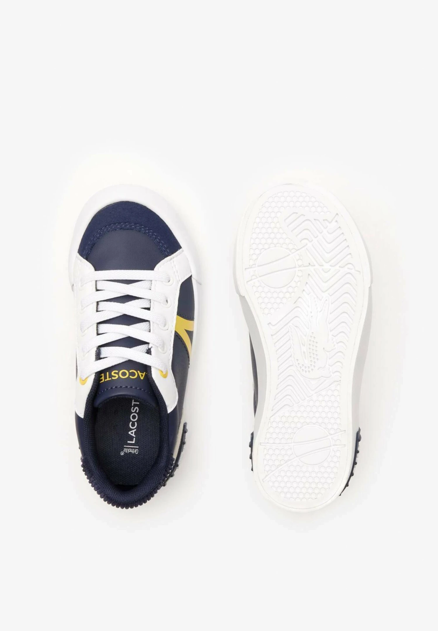 Lacoste Vulcanized - Sneakers Laag - Marine Jaune 3 Lacoste Vulcanized - Sneakers Laag - Marine Jaune - Afbeelding 3