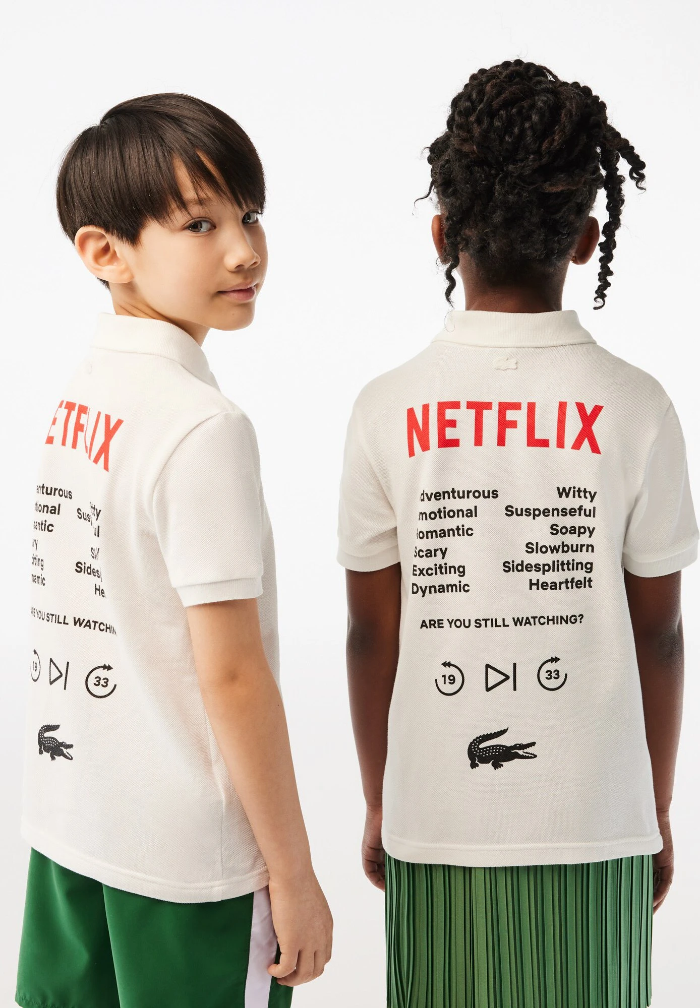 Lacoste X Netflix Unisex - Poloshirt - Flour 2 Lacoste X Netflix Unisex - Poloshirt - Flour - Afbeelding 2