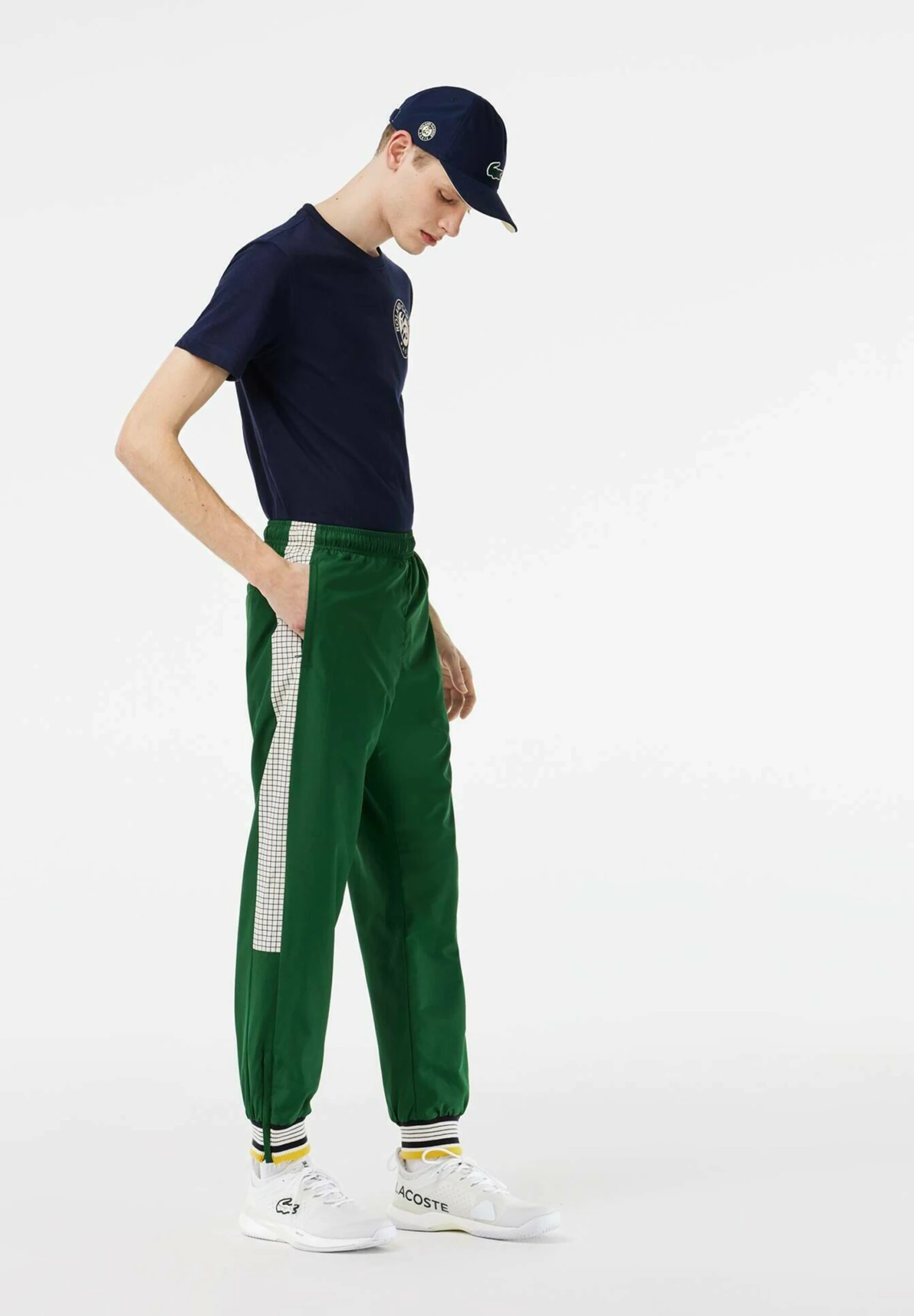 Lacoste Sport Tennis Rg - Pet - Bleu Marine Jaune Wim 2 Lacoste Sport Tennis Rg - Pet - Bleu Marine Jaune Wim - Afbeelding 2