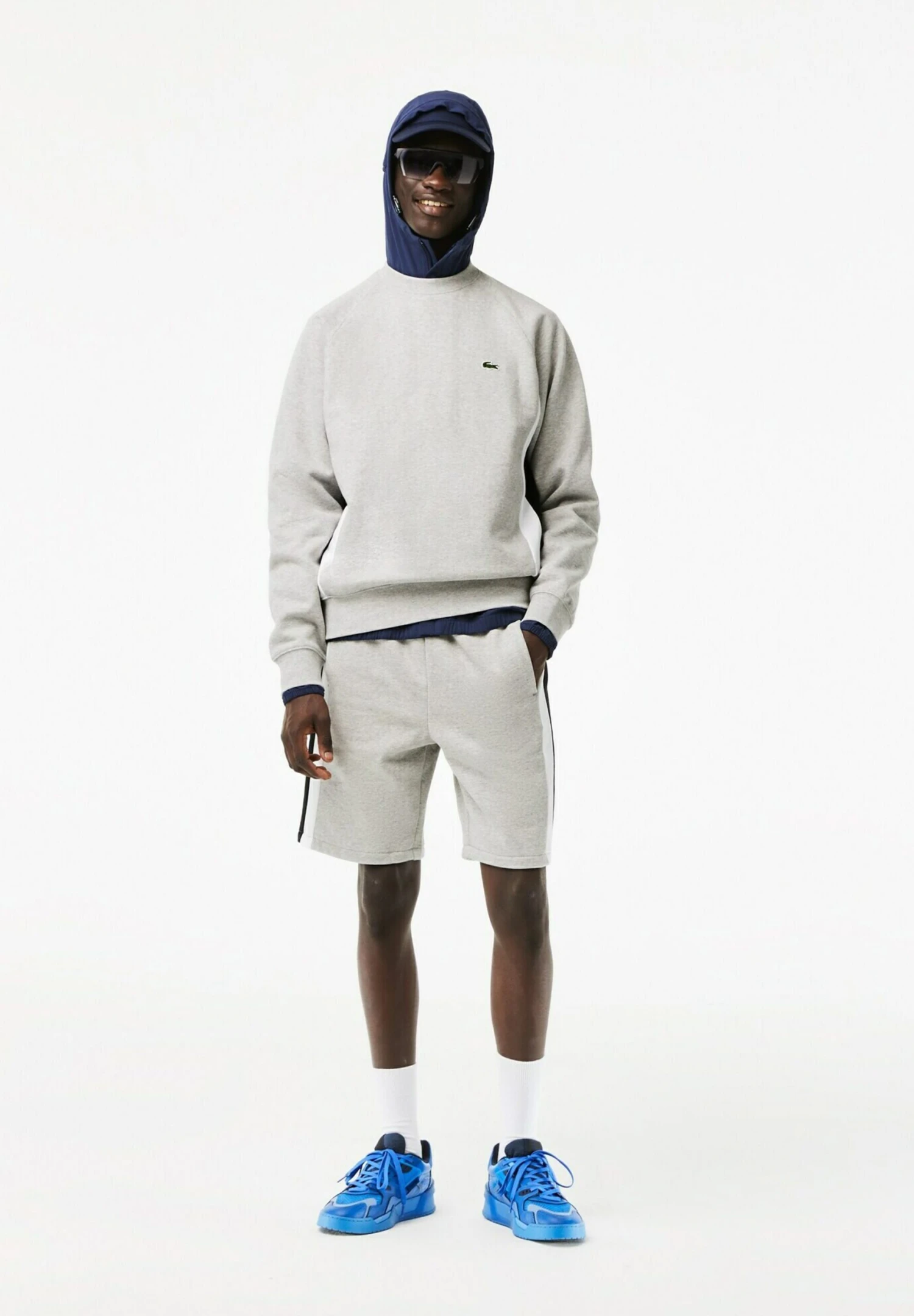 Lacoste Sweater - Gris Chine Noir Blanc 2 Lacoste Sweater - Gris Chine Noir Blanc - Afbeelding 2