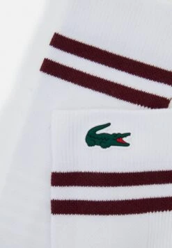 Lacoste Sport Tennis Sock Tour Unisex - Sportsokken - Blanc/Bordeaux