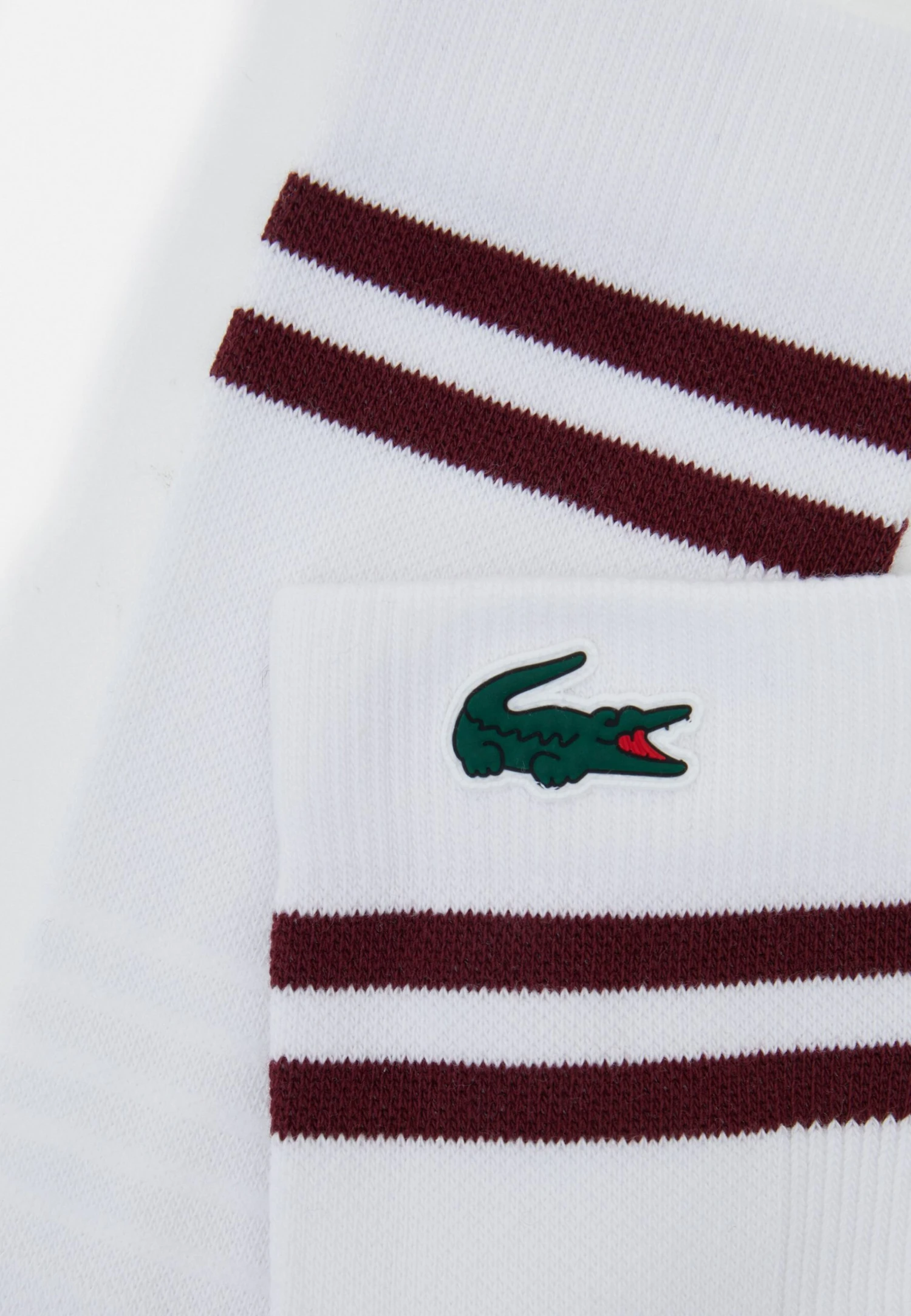 Lacoste Sport Tennis Sock Tour Unisex - Sportsokken - Blanc/Bordeaux 1 Lacoste Sport Tennis Sock Tour Unisex - Sportsokken - Blanc/Bordeaux