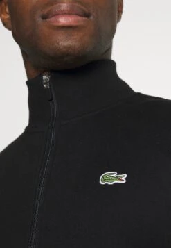 Lacoste Sweater Met Rits - Black -Lacoste 5186e51845a14ee4bb3a3cfe6fe6d76a