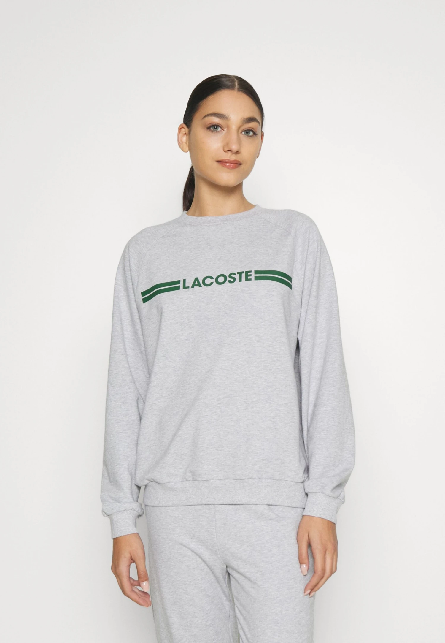 Lacoste Pyjamashirt - Silver Chine/Green 1 Lacoste Pyjamashirt - Silver Chine/Green