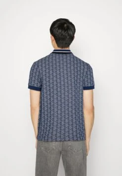 Lacoste Exclusive Monogram Polo - Poloshirt - Dark Blue/Off-White -Lacoste 52f28c1b5c864054b1026e45d0a8580b