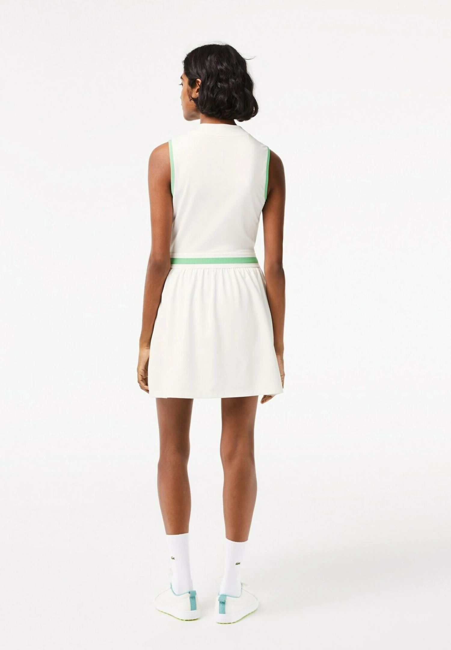 Lacoste Sport Golf Dress - Jurken - Blanc Vert 2 Lacoste Sport Golf Dress - Jurken - Blanc Vert - Afbeelding 2