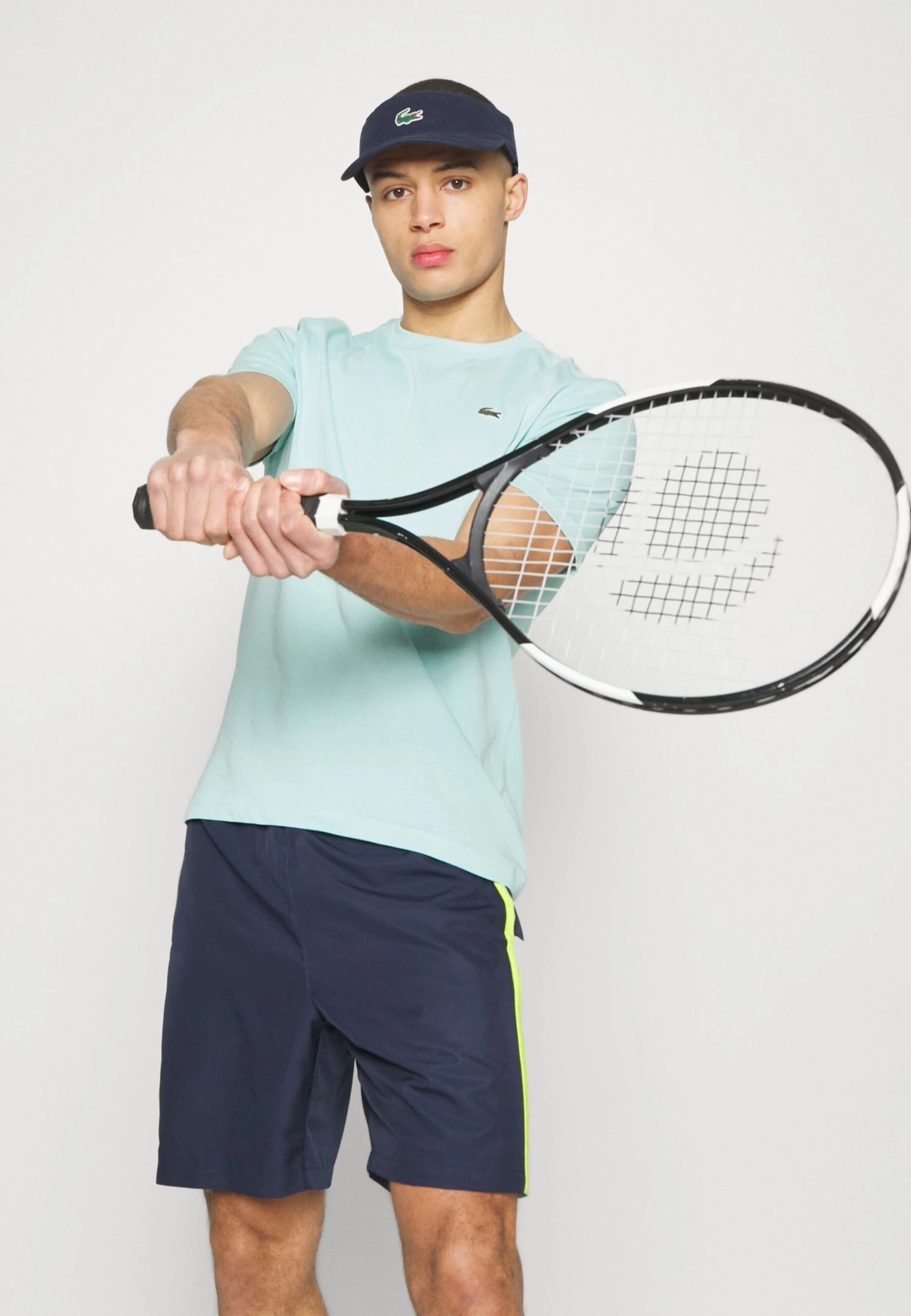 Lacoste Sport Tennis Short Block - Korte Broeken - Bleu Marine Vert Clair Jaune 4 Lacoste Sport Tennis Short Block - Korte Broeken - Bleu Marine Vert Clair Jaune - Afbeelding 4