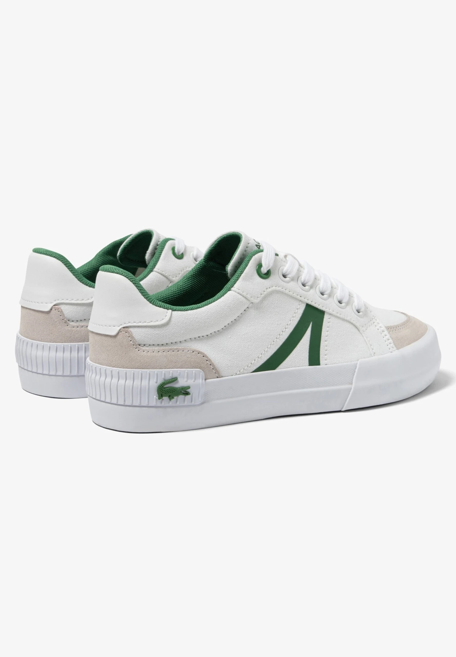 Lacoste Unisex - Sneakers Laag - Wht/Grn 4 Lacoste Unisex - Sneakers Laag - Wht/Grn - Afbeelding 4