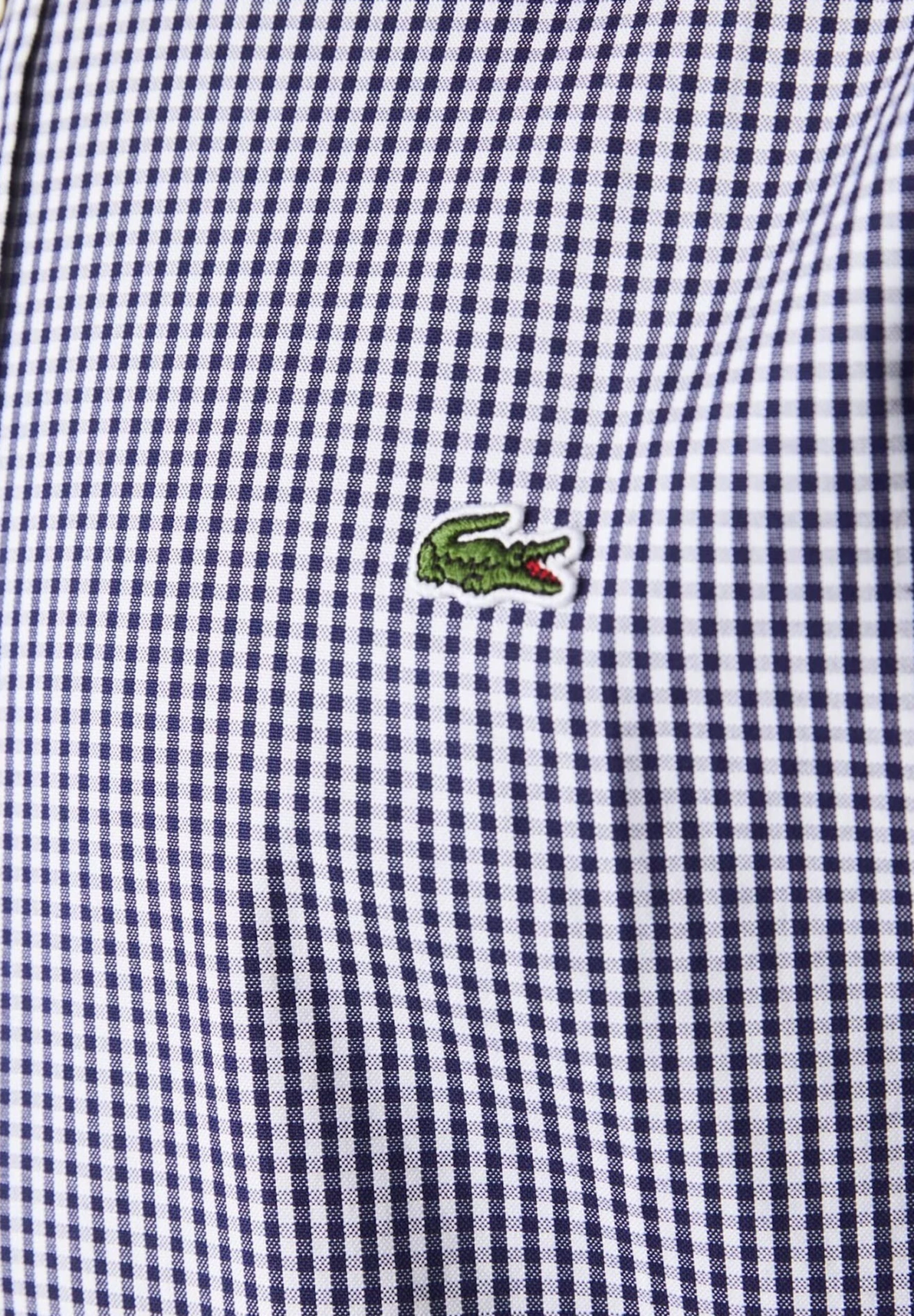 Lacoste - Overhemd - Blanc / Bleu Marine 6 Lacoste - Overhemd - Blanc / Bleu Marine - Afbeelding 6