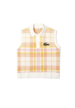 Lacoste Top - BlancJaune Orange ClairRose