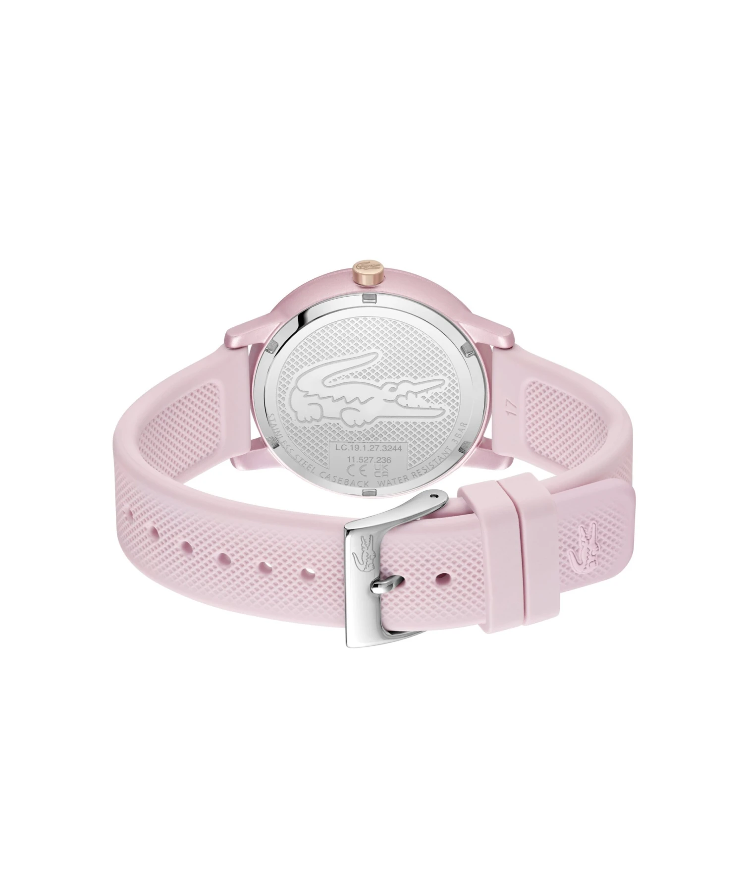 Lacoste 3H, Blush Aluminum Case, Blush Dial With Crystal Set Details, Bl - Horloge - Pink 3 Lacoste 3H, Blush Aluminum Case, Blush Dial With Crystal Set Details, Bl - Horloge - Pink - Afbeelding 3