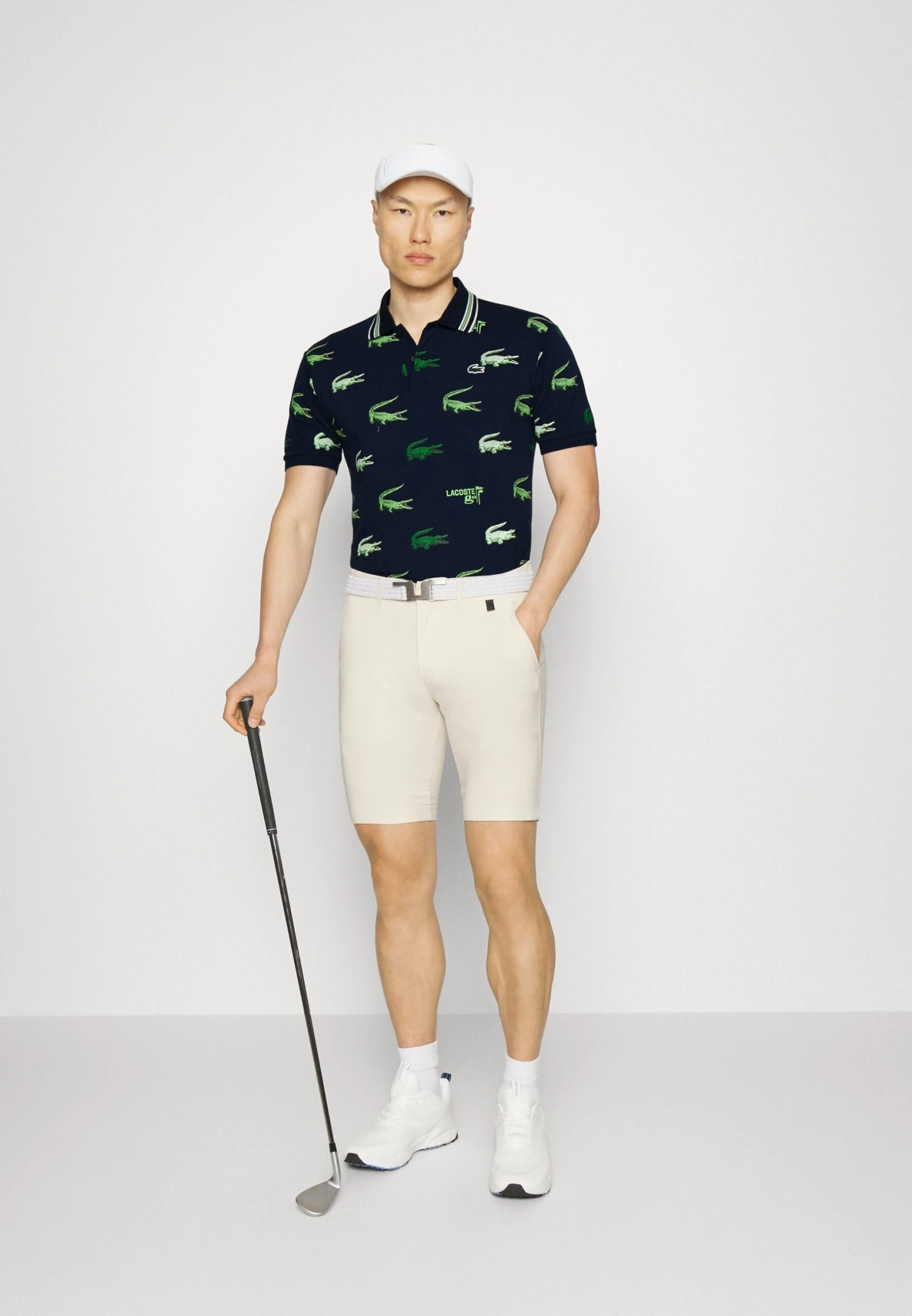 Lacoste Sport Golf All Over Print - Poloshirt - Navy Blue/Flour/Tarragon 2 Lacoste Sport Golf All Over Print - Poloshirt - Navy Blue/Flour/Tarragon - Afbeelding 2