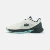 Lacoste Sport Tech Point - Tennisschoenen Voor Kleibanen - Off White/Dark Green