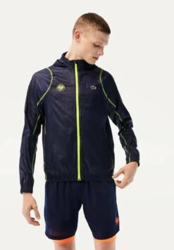Lacoste Sport Tennis- Trainingsvest - Bleu Marine Jaune