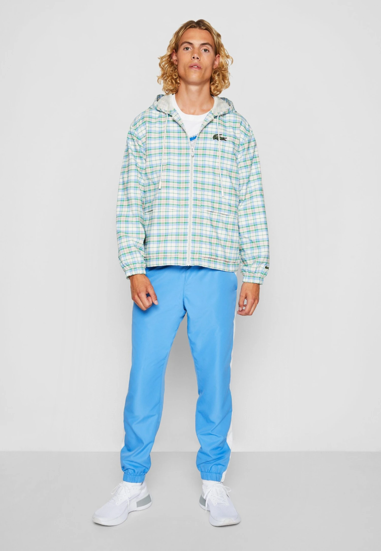 Lacoste Lichte Jas - Flour/Multico 2 Lacoste Lichte Jas - Flour/Multico - Afbeelding 2