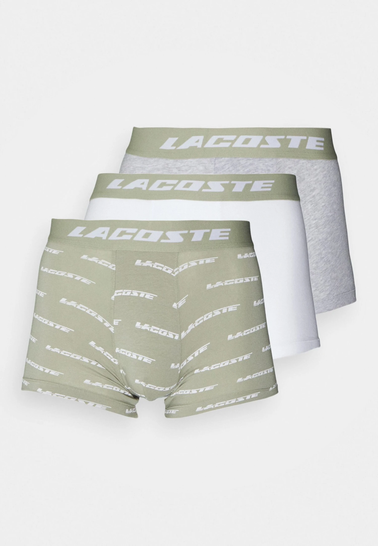 Lacoste 3Pack - Onderbroeken - Lychen Khaki/Silver Chine 5 Lacoste 3Pack - Onderbroeken - Lychen Khaki/Silver Chine - Afbeelding 5