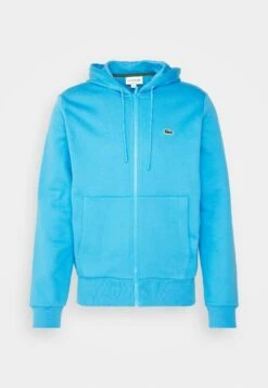 Lacoste Unisex - Sweater Met Rits - Bleu -Lacoste 64f7641588934e38bbcd3f3efc77c662