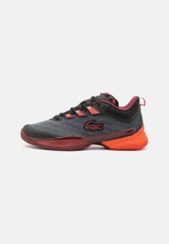 Lacoste Sport Ultra Cc - Tennisschoenen Voor Kleibanen - Black/Burgundy