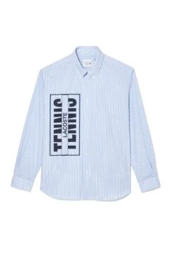 Lacoste Overhemd - Blanc Bleu
