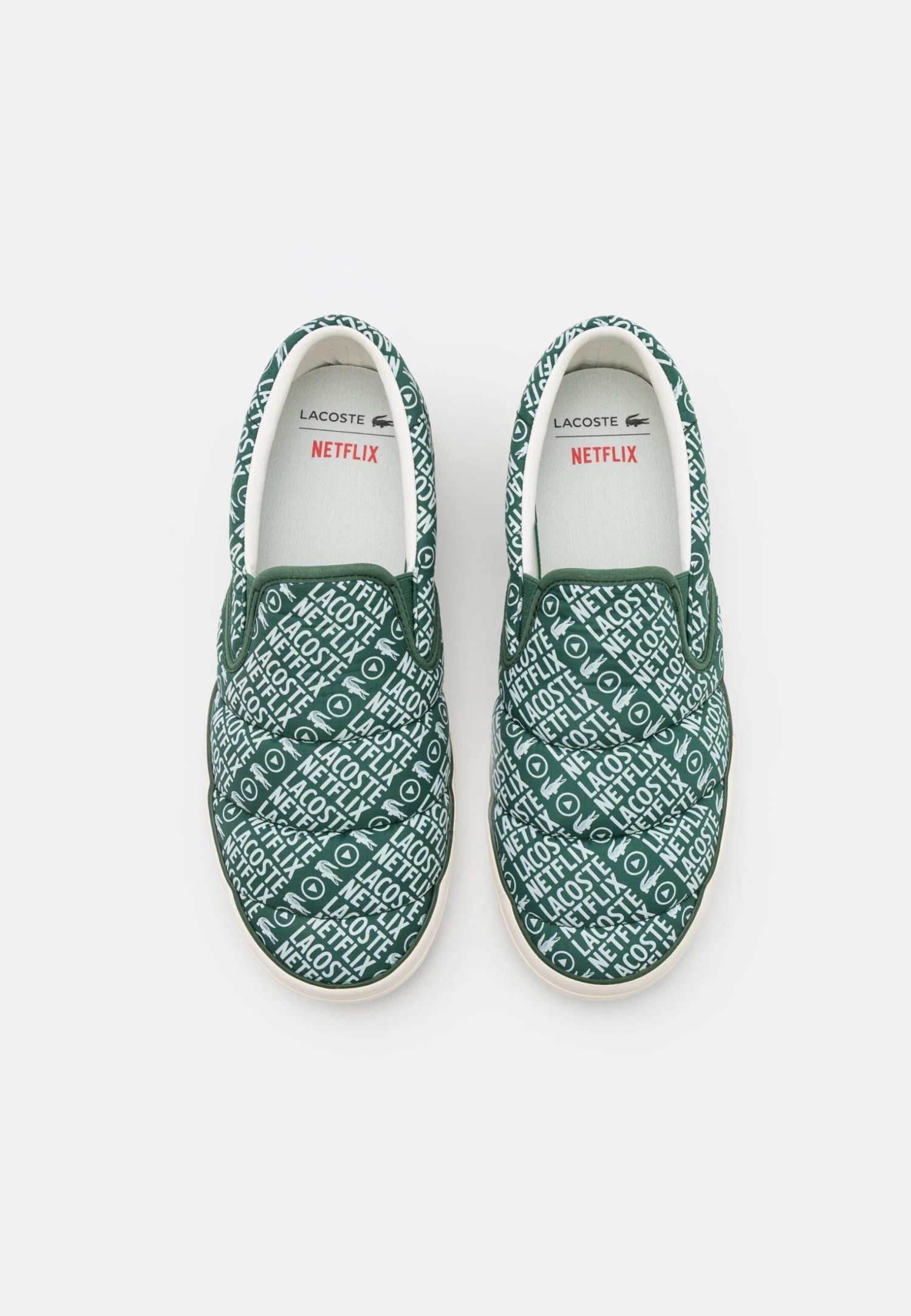 Lacoste Pure Netflix Print - Instappers - Dark Green/Off White 4 Lacoste Pure Netflix Print - Instappers - Dark Green/Off White - Afbeelding 4