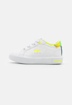 Lacoste Powercourt Unisex - Sneakers Laag - White/Yellow