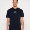 Lacoste Unisex - T-Shirt Print - Bleu Marine