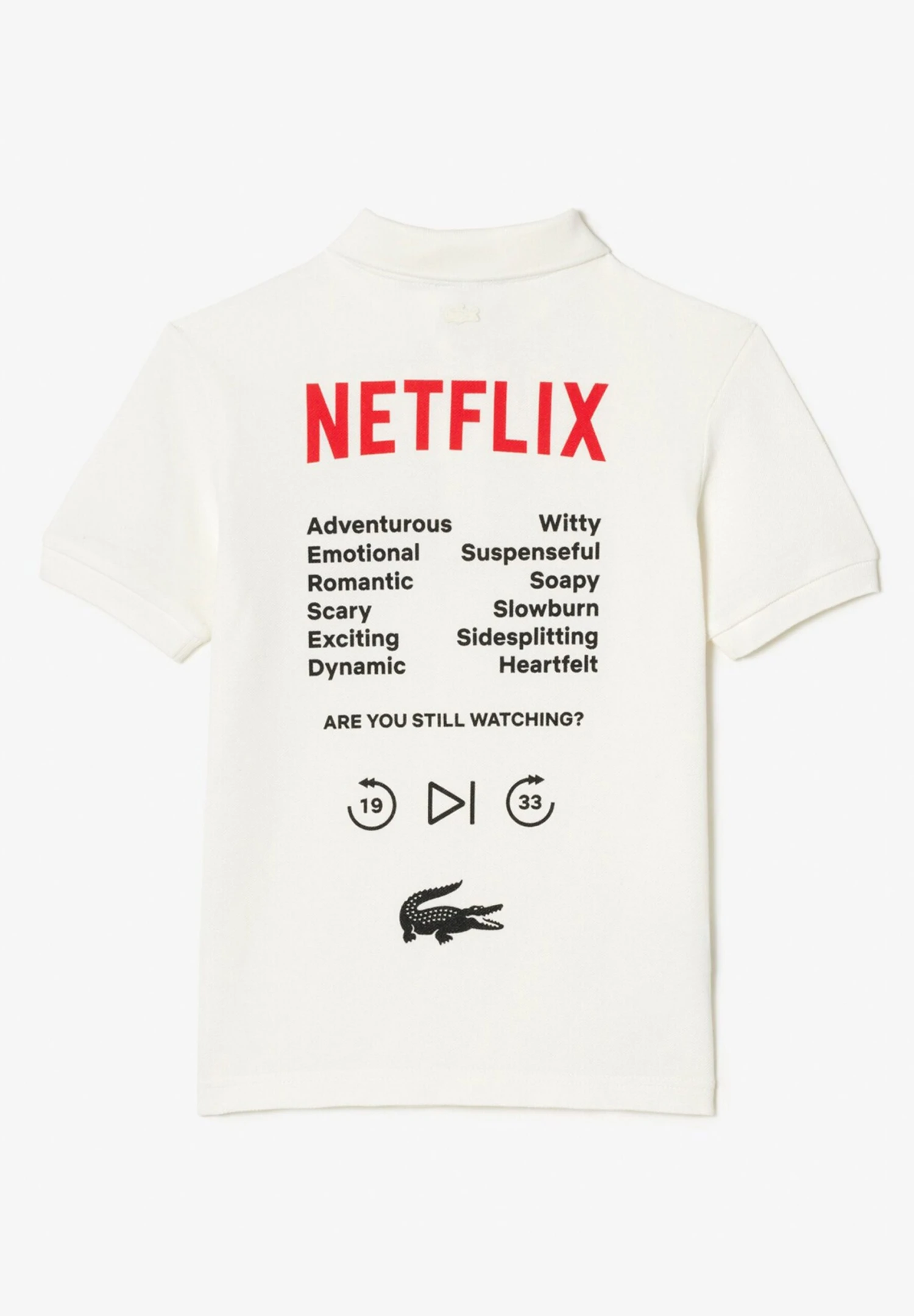 Lacoste X Netflix Unisex - Poloshirt - Flour 5 Lacoste X Netflix Unisex - Poloshirt - Flour - Afbeelding 5