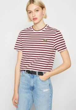 Lacoste T-Shirt Print - Zin/Flour -Lacoste 75db7b977fff4ea78a6f4151b87f751a