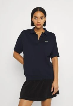 Lacoste Relaxed Oversize Polo Shirt - Poloshirt - Marine