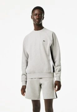 Lacoste Sweater - Gris Chine Noir Blanc