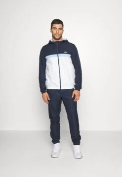 Lacoste Sport Tracksuit Hooded- Trainingspak - Navy Blue/White