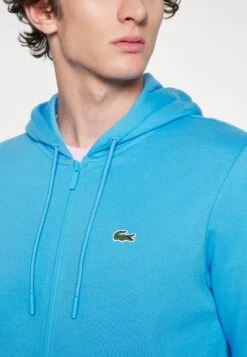 Lacoste Unisex - Sweater Met Rits - Bleu -Lacoste 7a4fe7ad055640fdad98a53762666ba1