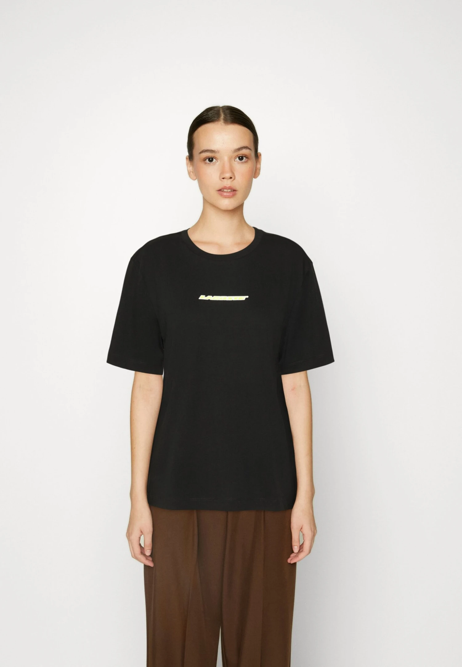 Lacoste Logo T Shirt - T-Shirt Basic - Black 1 Lacoste Logo T Shirt - T-Shirt Basic - Black