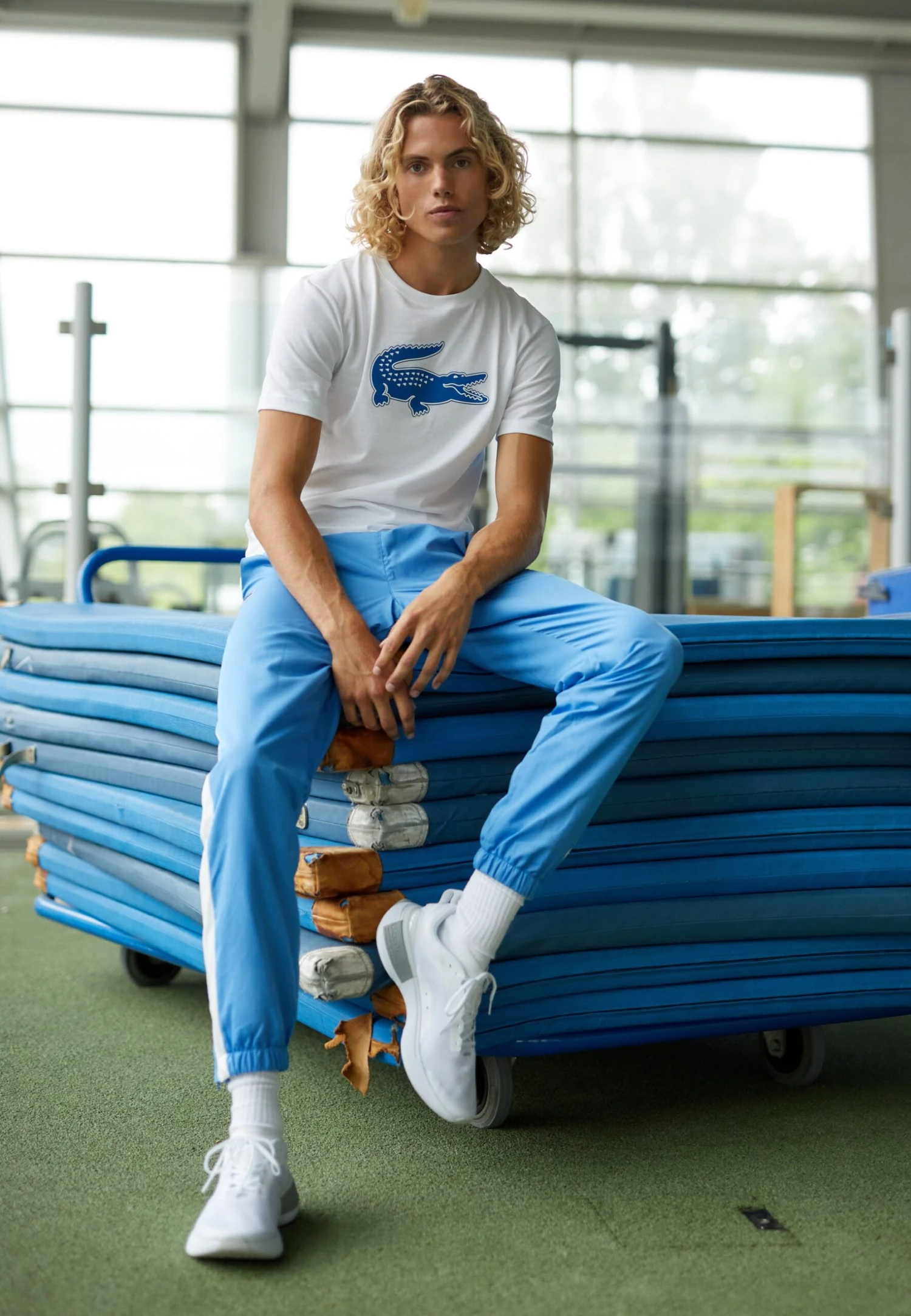 Lacoste Sport Big Logo - Sport T-Shirt - White/Kingdom 1 Lacoste Sport Big Logo - Sport T-Shirt - White/Kingdom