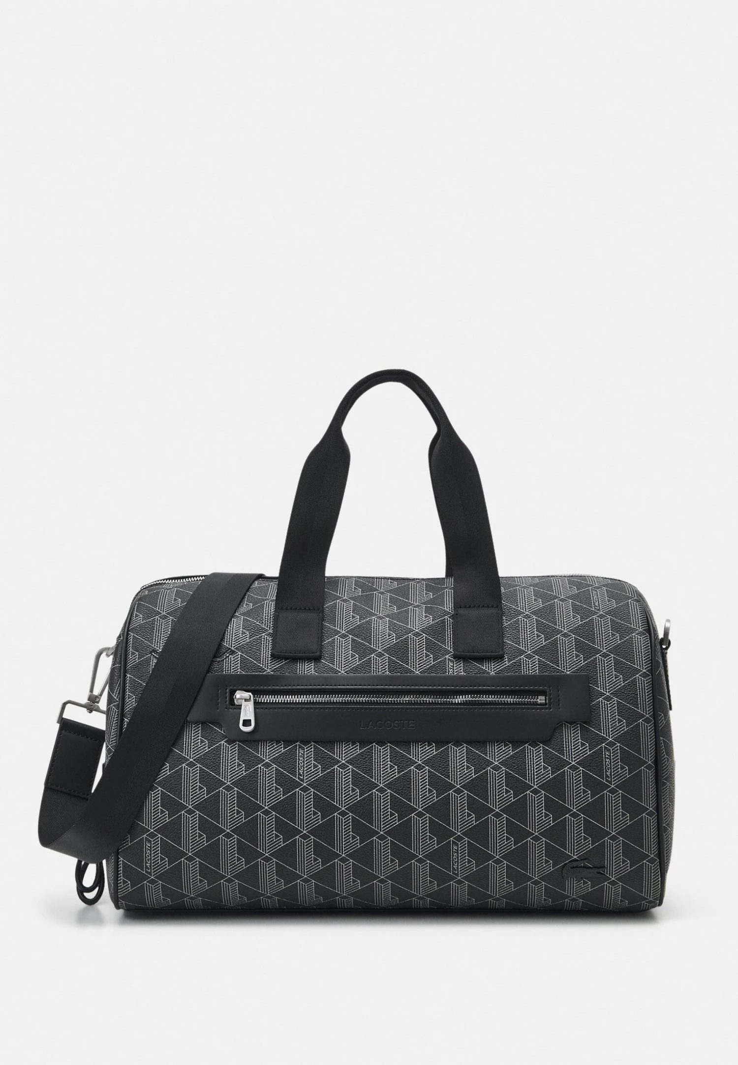 Lacoste The Blend Unisex - Weekendtas - Monogram Noir Gris 1 Lacoste The Blend Unisex - Weekendtas - Monogram Noir Gris