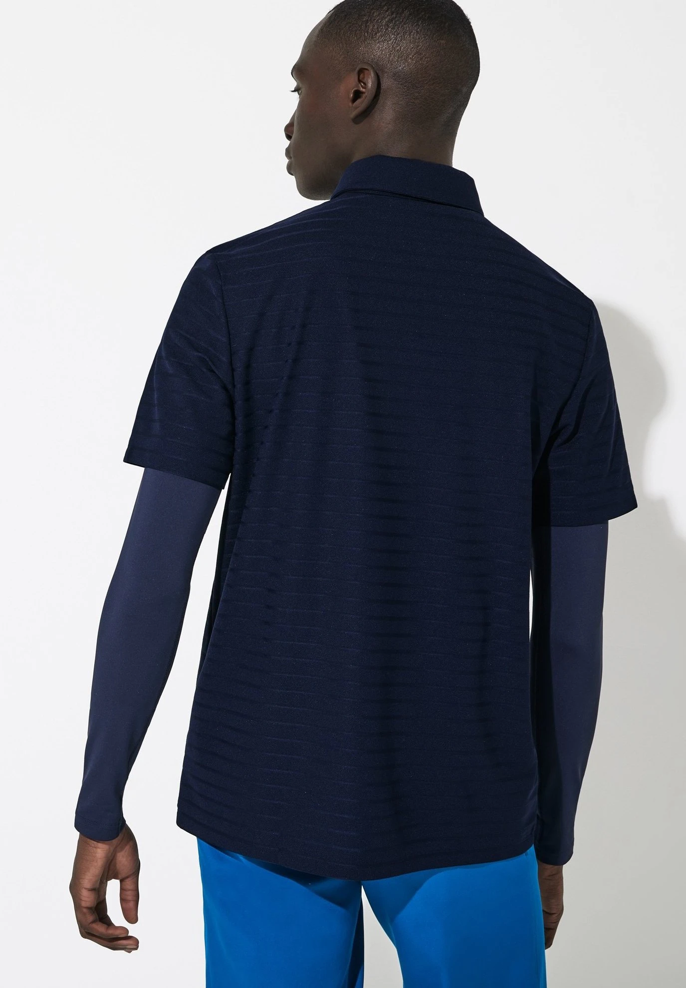 Lacoste Sport Stripe - Poloshirt - Navy Blue 2 Lacoste Sport Stripe - Poloshirt - Navy Blue - Afbeelding 2