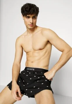 Lacoste 3 Pack - Boxershort - Noir/Blanc/Andrinople -Lacoste 80bf3e10b9ee49d0a9fe6c3855bf0061