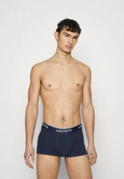 Lacoste 3 Pack - Onderbroeken - Parma Navy Blue Silver Chine