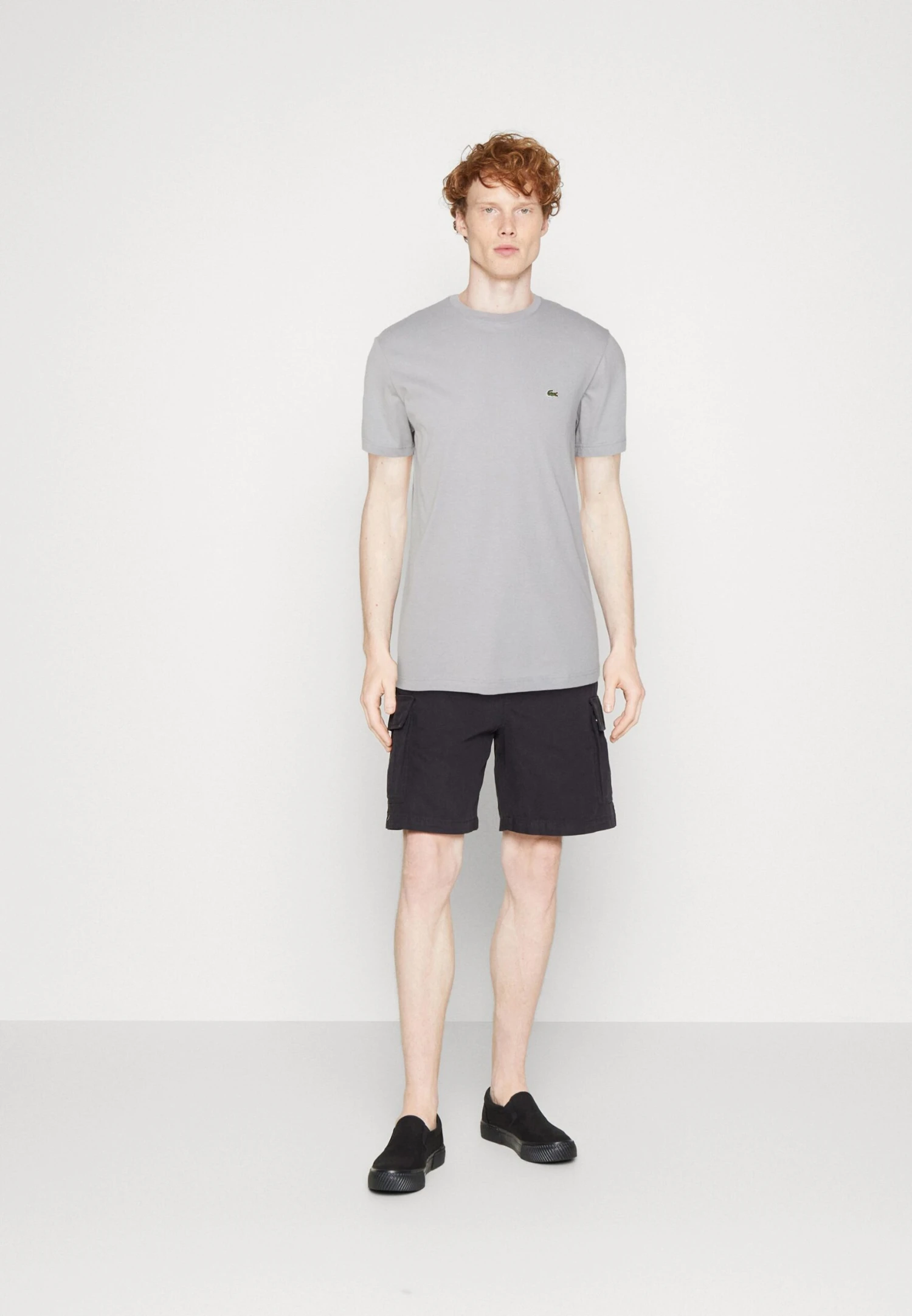 Lacoste T-Shirt Basic - Elephant Grey 2 Lacoste T-Shirt Basic - Elephant Grey - Afbeelding 2