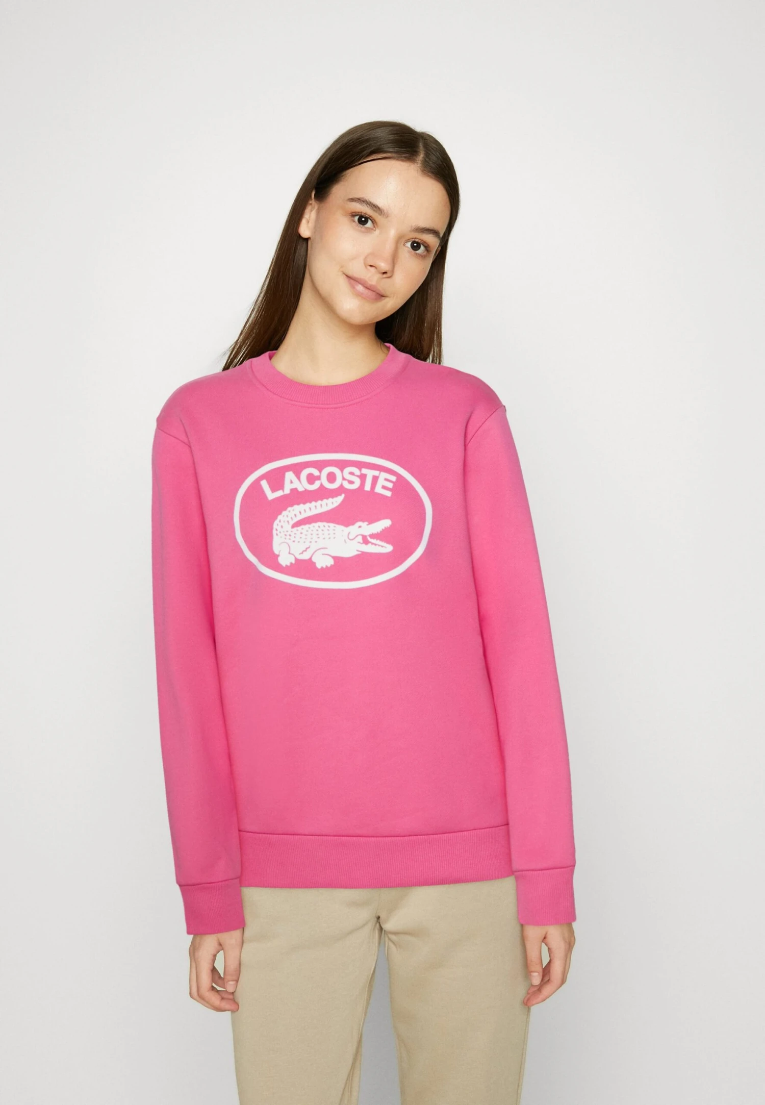 Lacoste Sweater - Reseda/Pink 1 Lacoste Sweater - Reseda/Pink