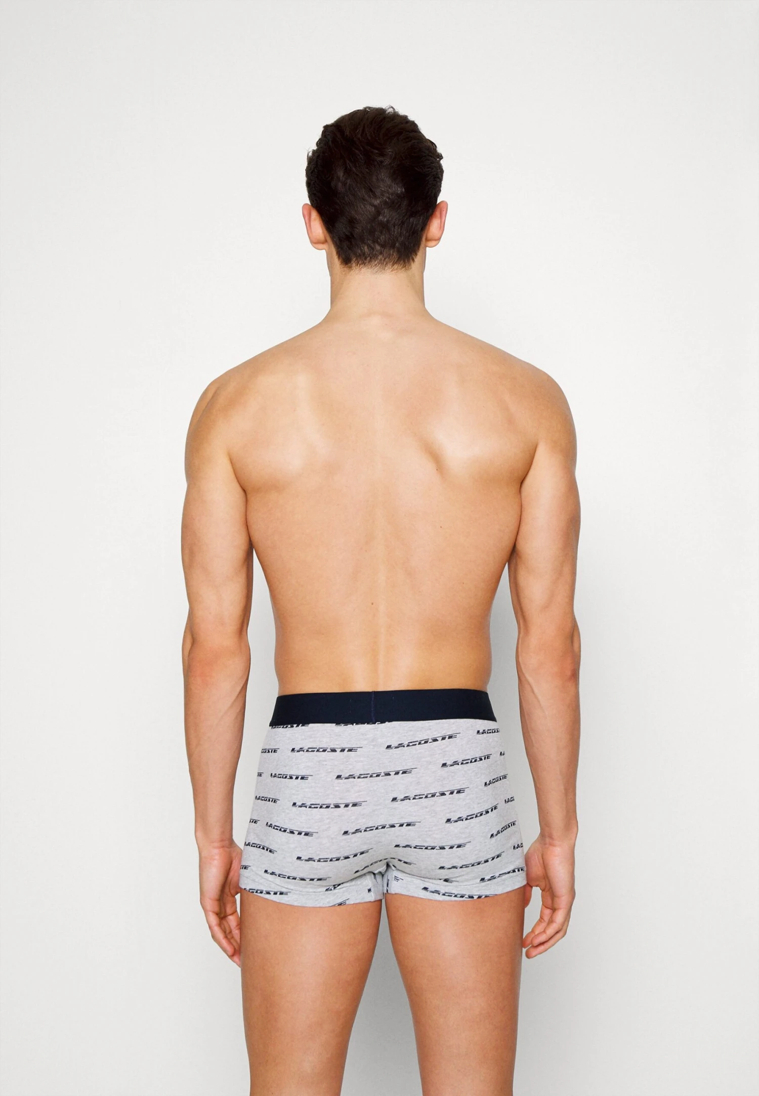 Lacoste 3Pack - Onderbroeken - Silver Chine/Navy Blue 2 Lacoste 3Pack - Onderbroeken - Silver Chine/Navy Blue - Afbeelding 2