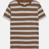 Lacoste Unisex - T-Shirt Print - Cookie/White Agrion