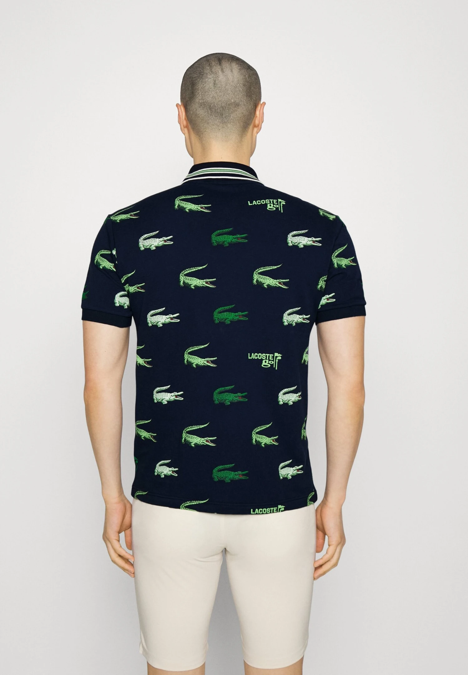 Lacoste Sport Golf All Over Print - Poloshirt - Navy Blue/Flour/Tarragon 3 Lacoste Sport Golf All Over Print - Poloshirt - Navy Blue/Flour/Tarragon - Afbeelding 3