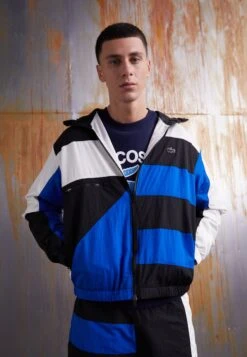 Lacoste Lichte Jas - Black/Marina/Flour