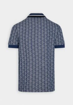 Lacoste Exclusive Monogram Polo - Poloshirt - Dark Blue/Off-White -Lacoste 92b10509ca1941d08ec136bfe267a809