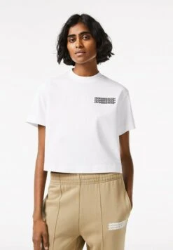 Lacoste Tee - T-Shirt Print - Blanc